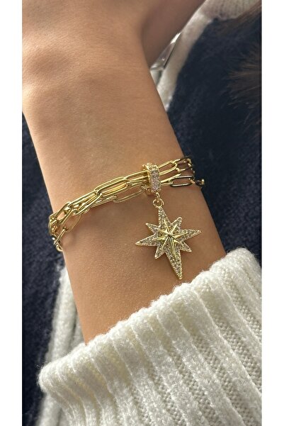 rosshine Ajda Bilezik Uyumlu Taşlı Kutup Yıldızı Charm (BİLEZİK HARİÇ)