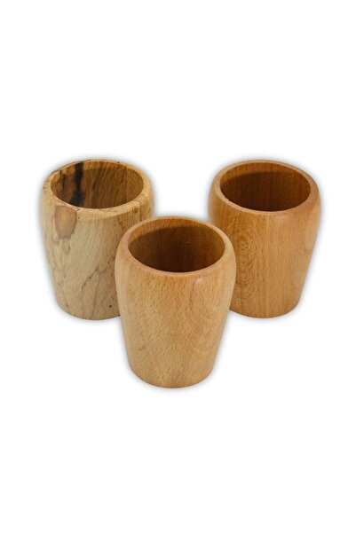 NATIVU Wooden Cup Set 3 Pieces