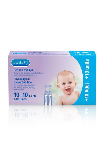 Alvita Serum Fizyolojik 20 Flakon 01/2025 Miadlı