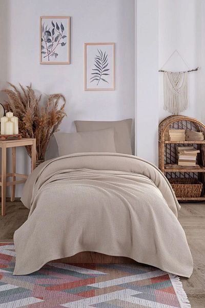 Eponj Home Кувертюра за единично легло Ecocel Pique - 160x230 см, кардирана норка