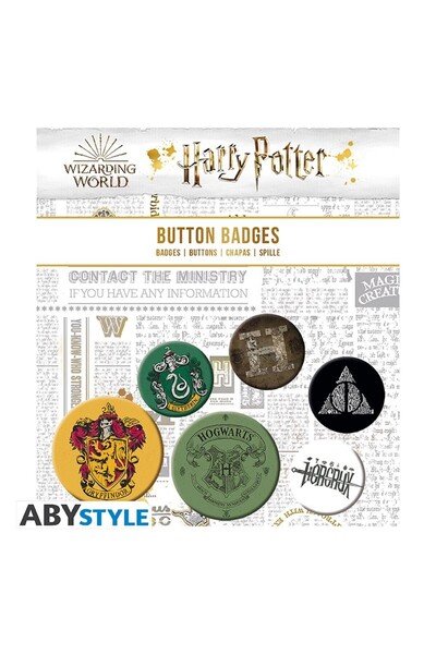 ABYstyle HARRY POTTER Badge Pack Mix Rozet Seti BP0663