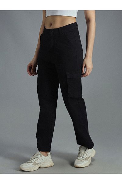High Star By Styli High Rise Straight Fit Cargo Trousers