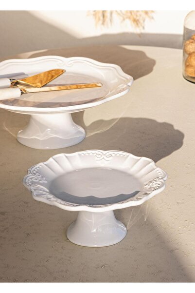 The Mia Grande White Cake Cake Stand - 22X10 cm Grd0019