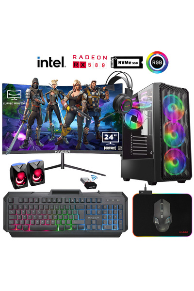 XASER Xsr930 I5 4570 3.2ghz 16gb Ram 1tb M.2 Nvme Ssd 8gb Rx580 Ekran Kartı 2...