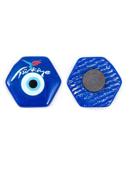 GRANDSTORE Seramik Nazar Boncuğu Türkiye Magnet Dolap Süsü