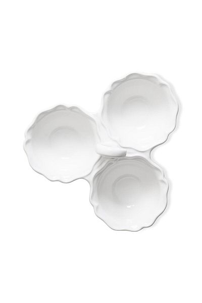 The Mia Grande White Snack Bowl - 24X24X10 cm Grd0009