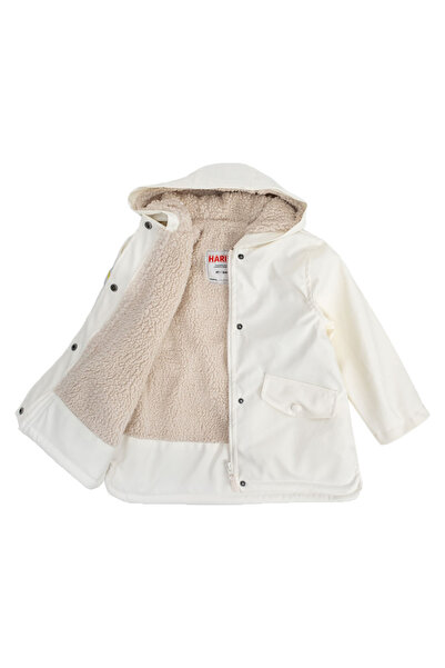 Haribo RBTXT405-BEJ Haribo Pu &Ccedil;Παιδικό παλτό &Ccedil;Κρέμα παιδικού μπουφάν