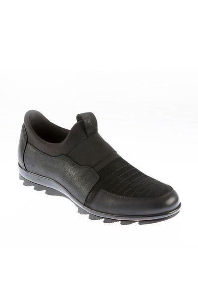 Fosco Genuine Leather Casual Black Rubber Sole Men's Winter Shoes 8580 551 635