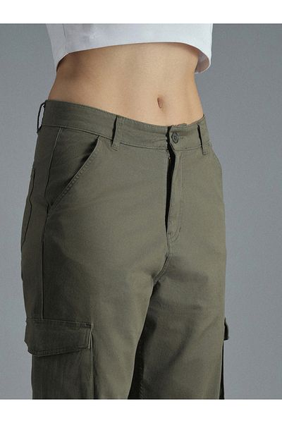 High Star By Styli High Rise Straight Fit Cargo Trousers