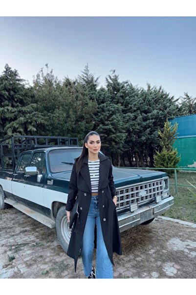 Sindimoda Lola Oversize Kol Detaylı Trençkot 1211
