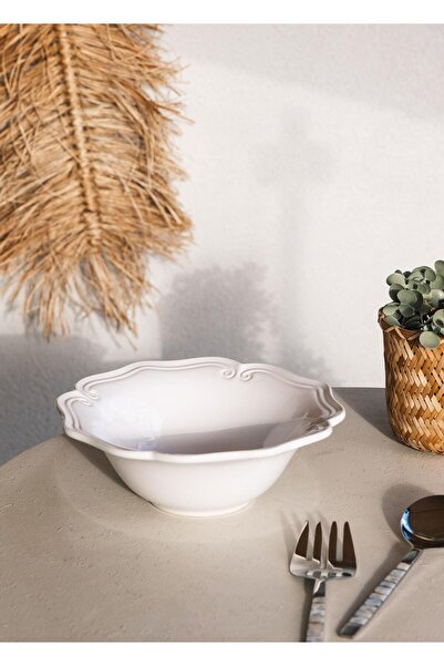 The Mia White Grande Salad Bowl - 29X10 cm Grd0018