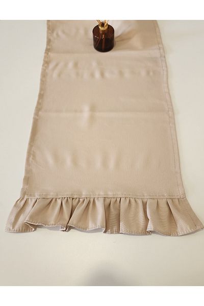 ALTINPAMUK Κάλυμμα Runner Runner Linen Venus με βολάν 2 άκρων Μπεζ 40x110