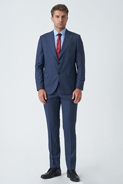 White Stone Edinburgh T2464 Slim Fit 6 Drop Lycra Suit Patterned