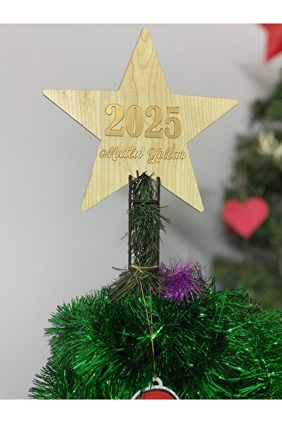 Mini Tasarım Atölyem 2025 زخرفة علوية من خشب الصنوبر المكتوب