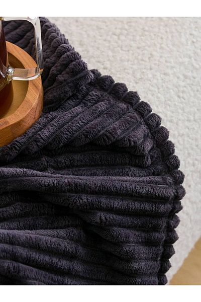 LC Waikiki Κουβέρτα τηλεόρασης LCW HOME Anthracite Wellsoft 100x150 cm