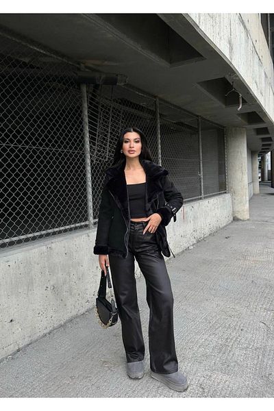 My Bella Importierter Trenchcoat-Mantel aus Wildleder der neuen Saison