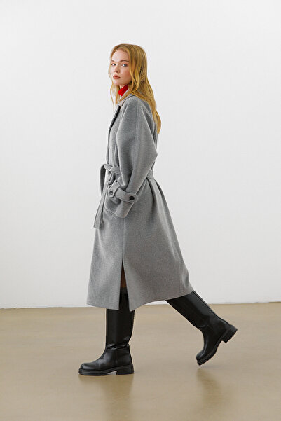 urban focus Belted Long Coat