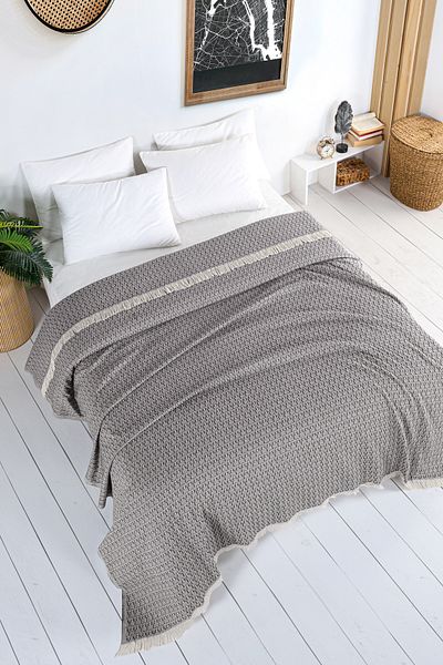 Evim Cotton Arem Dark Indigo Bedspread 200X220 cm (Double)
