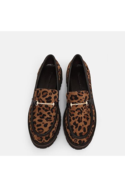 37Numara BÜYÜK NUMARA LOAFER AYAKKABI TOKALI HAKİKİ DERİ 41-42-43-44-LEOPAR