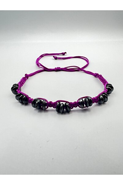 GÜMÜŞTEL EL SANATLARI سوار بتصميم حجر الهيماتيت الطبيعي عالي الجودة من AAA - ...