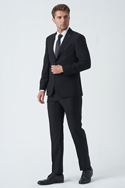 White Stone Derby T2461 4 Drop Slim Fit Likralı Takım Elbise Desenlii