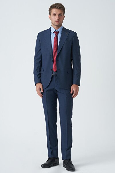 White Stone Durham T2463 Slim Fit 6 Drop Suit Patterned