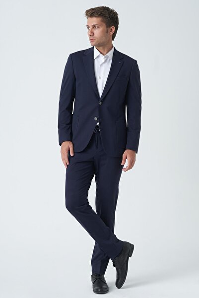 White Stone Cambridge T2440 Slim Fit 6 Drop Jogger Takım Elbise Laci
