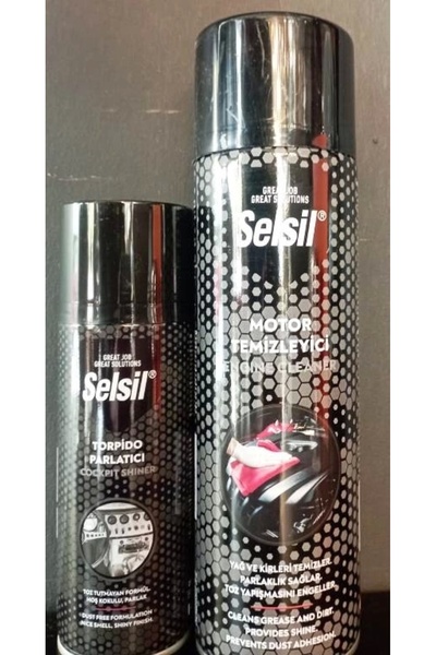 Selsil SELSİL MOTOR TEMİZLEYİCİ VE TORPİDO PARLATICI SET