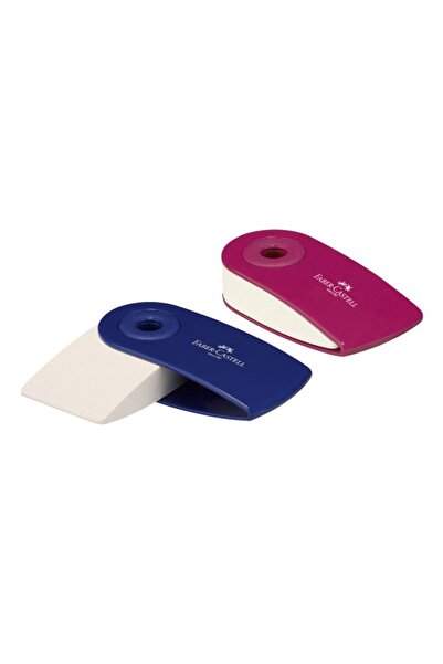 Faber Castell Silgi Sleeve 12'Li Kırmızı Mavi-Siyah 182401