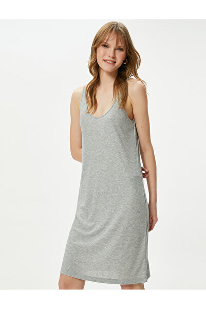 Koton Нічна сорочка на бретелях з ребристим вирізом