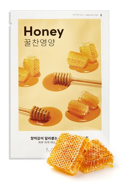 Missha Honey Extract Bright Appearance and Intensive Moisturizing Sheet Mask (1Ad) Airy Fit Sheet Mask Honey