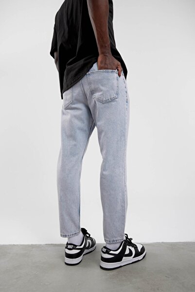 NOMARC Light Blue Kp-09-1 Bf Ripped Detail Jeans