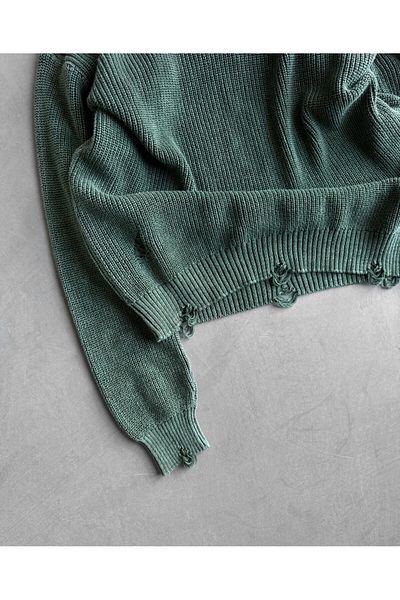 MFU collection Ανδρικό πουλόβερ με σκισίματα oversize