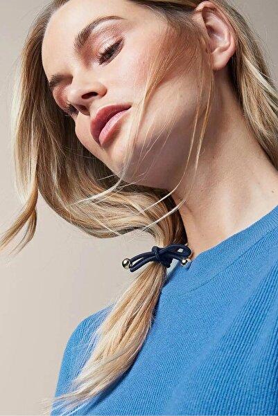 Tchibo قطعتان من ربطات الشعر باللؤلؤ، باللون الأزرق الداكن والأزرق