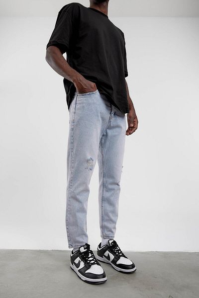 NOMARC Ανοιχτό μπλε KP-09-1 BF Ripped Detailed Jean