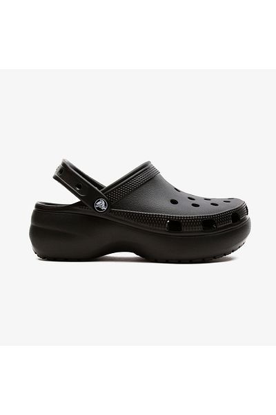 Crocs Γυναικείες μαύρες παντόφλες Classic Platform