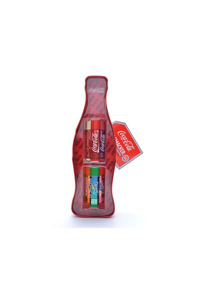 Lip Smacker Coca Cola Multipack & Gifting - Vintage Bottle Tin Box 6Pcs New
