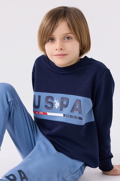 U.S. Polo Assn. ΒΑΣΗ. POLO ASSN ΑΓΟΡΙΚΗ ΦΟΡΜΑ ΣΚΟΥΡΟ ΜΠΛΕ US1912-G