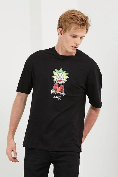 Figo Ανδρικό μπλουζάκι Oversize με στάμπα