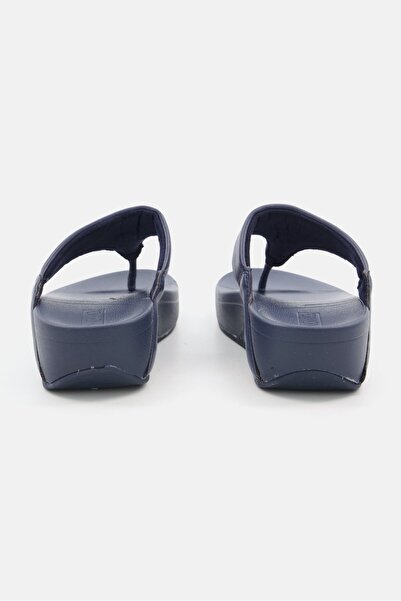 XOXO Women Leather Upper Slip On Casual Slippers, Navy