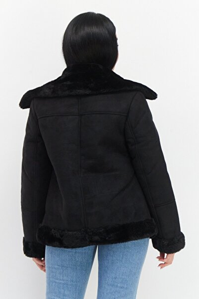 French Connection Women Plain Softshell Jacket, Black