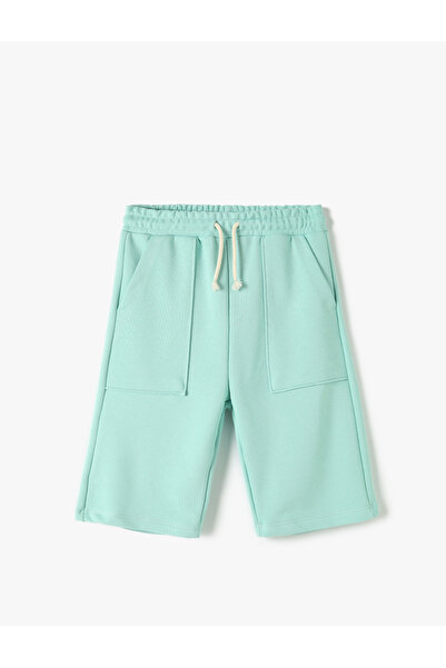 Koton Basic Şort Beli Bağlamalı Cep Detaylı
