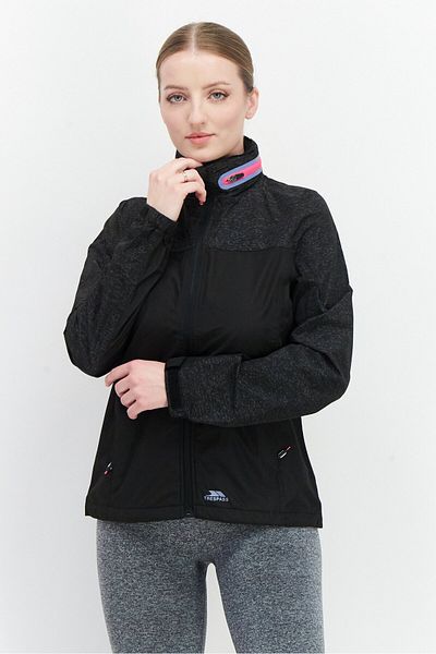 Trespass Women Brand Logo Windbreaker Jacket, Black