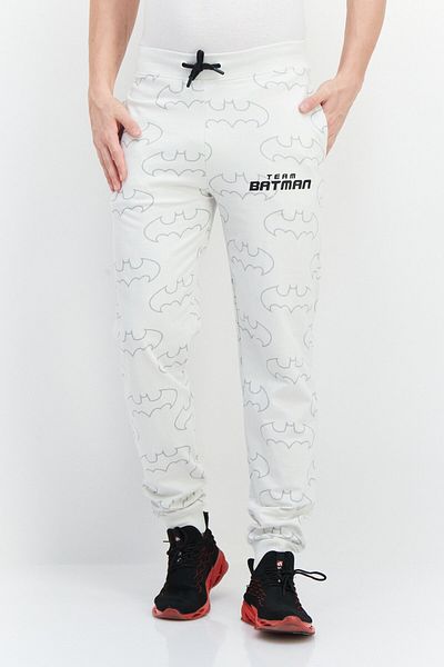 Batman Men Regular Fit Brand Logo Pant, Beige Combo