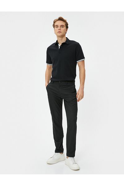 Koton Polo-Shirt Slim Fit mit Knopfleiste und kurzen Ärmeln