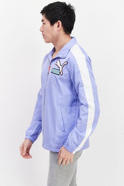 Puma Men Sportswear Fit T7 Long Sleeve Track Jacket, Lavender