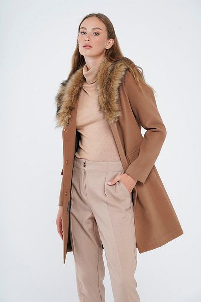 Olcay Odnímatelný kožešinový kryt Pocket Coat Black 3859