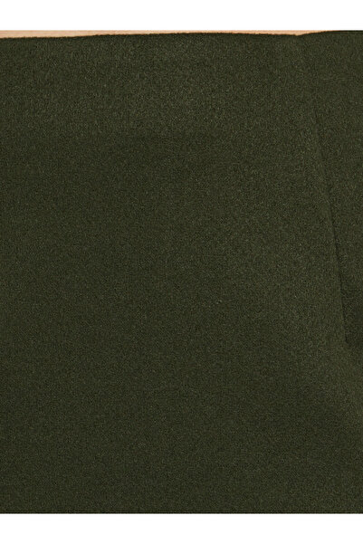 Styli Solid Midi Skirt with Zip Closure