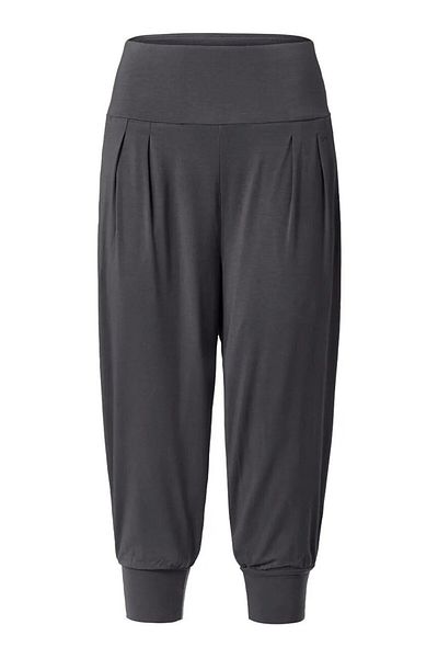 Tchibo Women Sportswear Fit 3/4 Yoga Leggings, Dark Grey