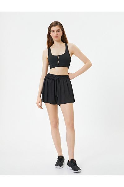 Koton Sports Bra Window Detailed U Collar Slim Fit